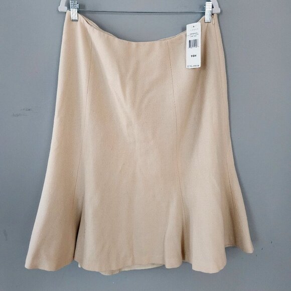 Ralph Lauren 100% Wool Skirt Size 16W FLAWS - Picture 1 of 10